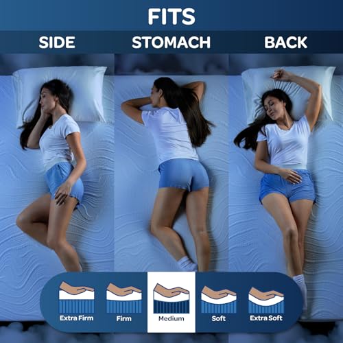 OhGeni 10 Inch King Size Mattress, Cooling Gel Memory Foam Bed Mattresses in a Box, Cool Touch Surface, Medium Feel,Ergonomic Support & Pressure Relief, CertiPUR-US Certified Foam, Designed in USA OhGeni