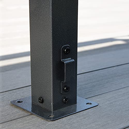 Sojag Outdoor 8' x 8' Dunwich Pergola Open Gazebo, Grey Sojag