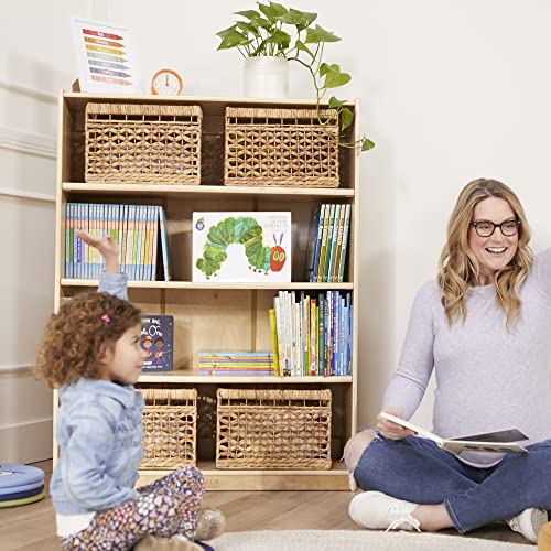 ECR4Kids Classic Bookcase, 48in, Adjustable Shelves, Natural ECR4Kids