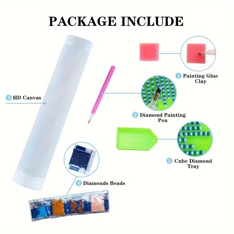 Patriotic American Flag Cross 5D Diamond Painting Kits for Adults Beginners, Independence Day Full Round Drill Diamond Art Kits, Paint by Diamonds Dot Gem Art Crystal, for Home Wall Decor 14X14Inch Clendo