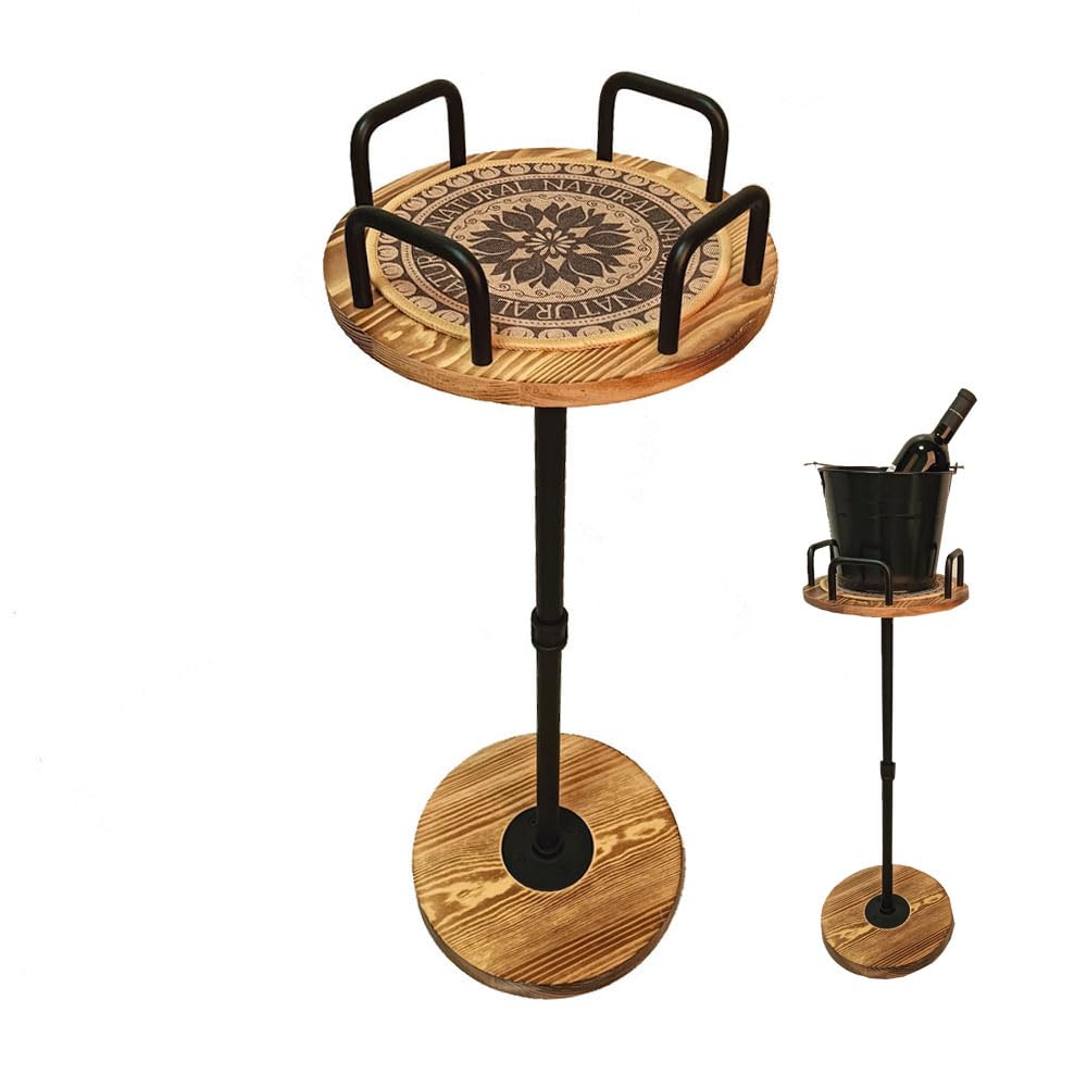 Ice Bucket Stand,Champagne Stand,Wine Bucket Stand,Solid Wood,Detachable, Easy To Carry,for Party Home KTV Club Bar BBQ Wedding Christmas,Outdoor and Indoor(Excluding Wine Barrels) HAORIZISHOP