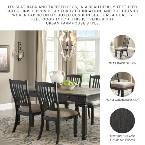 Signature Design by Ashley Tyler Creek 20" Dining Room Upholstered Chair, 2 Count, Antique Black Signature Design by Ashley