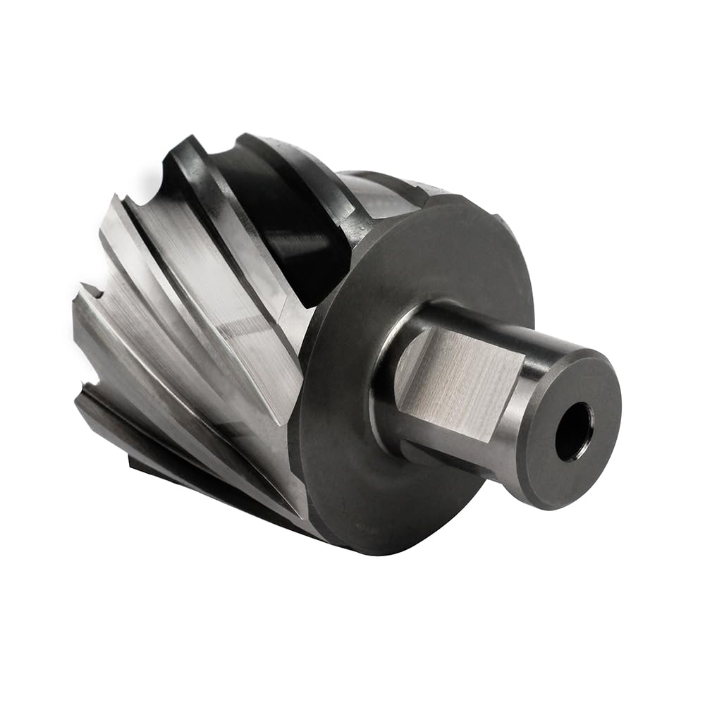 Annular Cutter JESTUOUS 1-3/4 Inch Cutting Diameter 3/4 Weldon Shank 1 Cutting Depth with Pilot Pin Slugger Bits HSS Kit for Magnetic Drill Press,1 Piece JESTUOUS