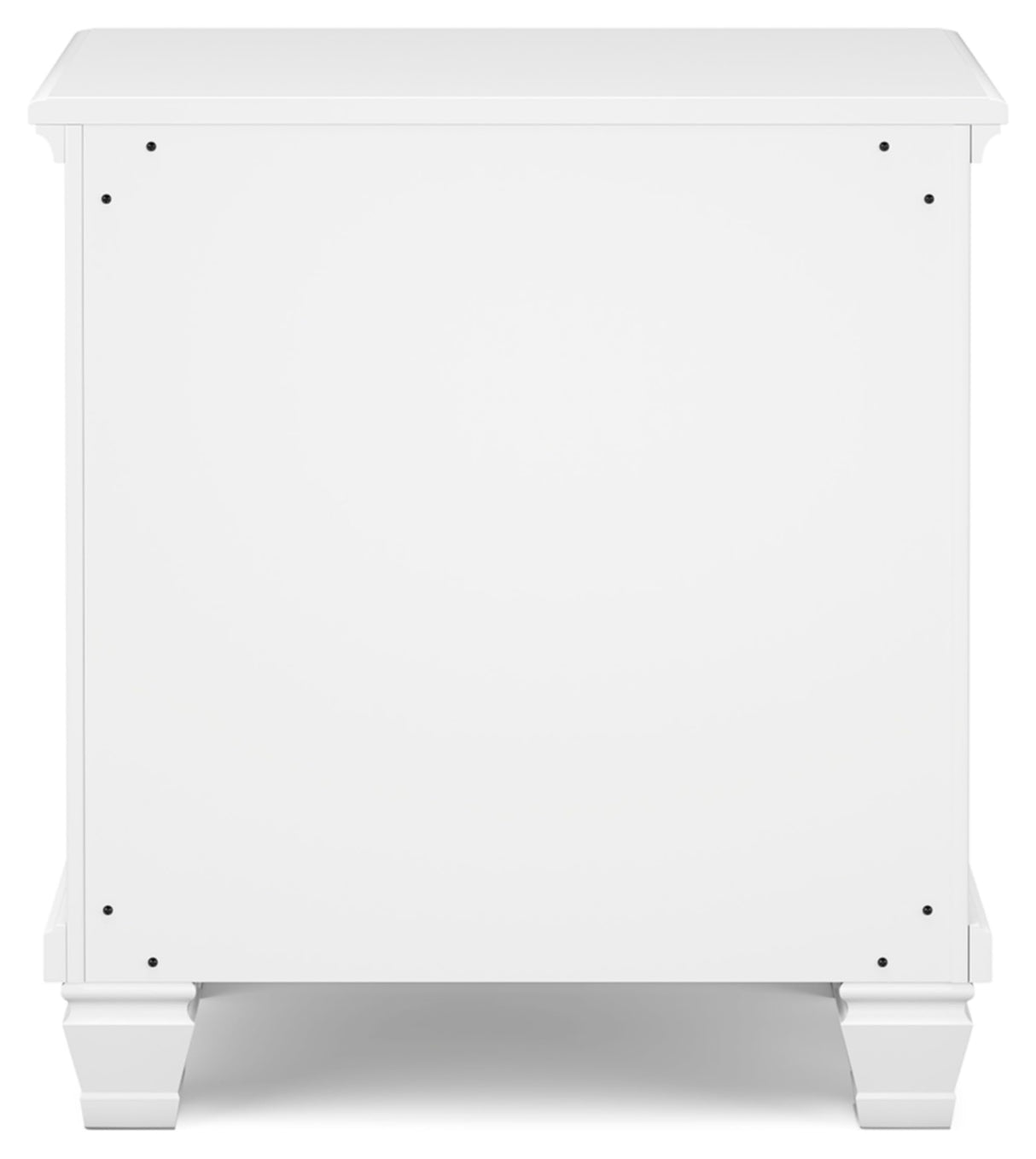 Signature Design by Ashley Fortman Traditional 2 Drawer Night Stand, White Signature Design by Ashley