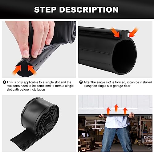 for Clopay Garage Door Rubber Bottom Weather Seal 20ft Hoogtecly