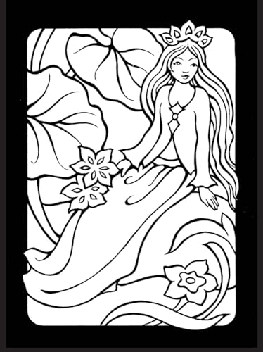 Fairy Princesses Mini Stained Glass Coloring Book (Dover Little Activity Books: Fantasy) Dover Publications