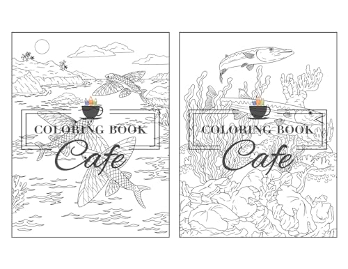 Ocean Life Coloring Book for Adults: Beautiful Ocean Wildlife Designs with Whales, Dolphins, Turtles, Tropical Fish and More WoodArtSupply