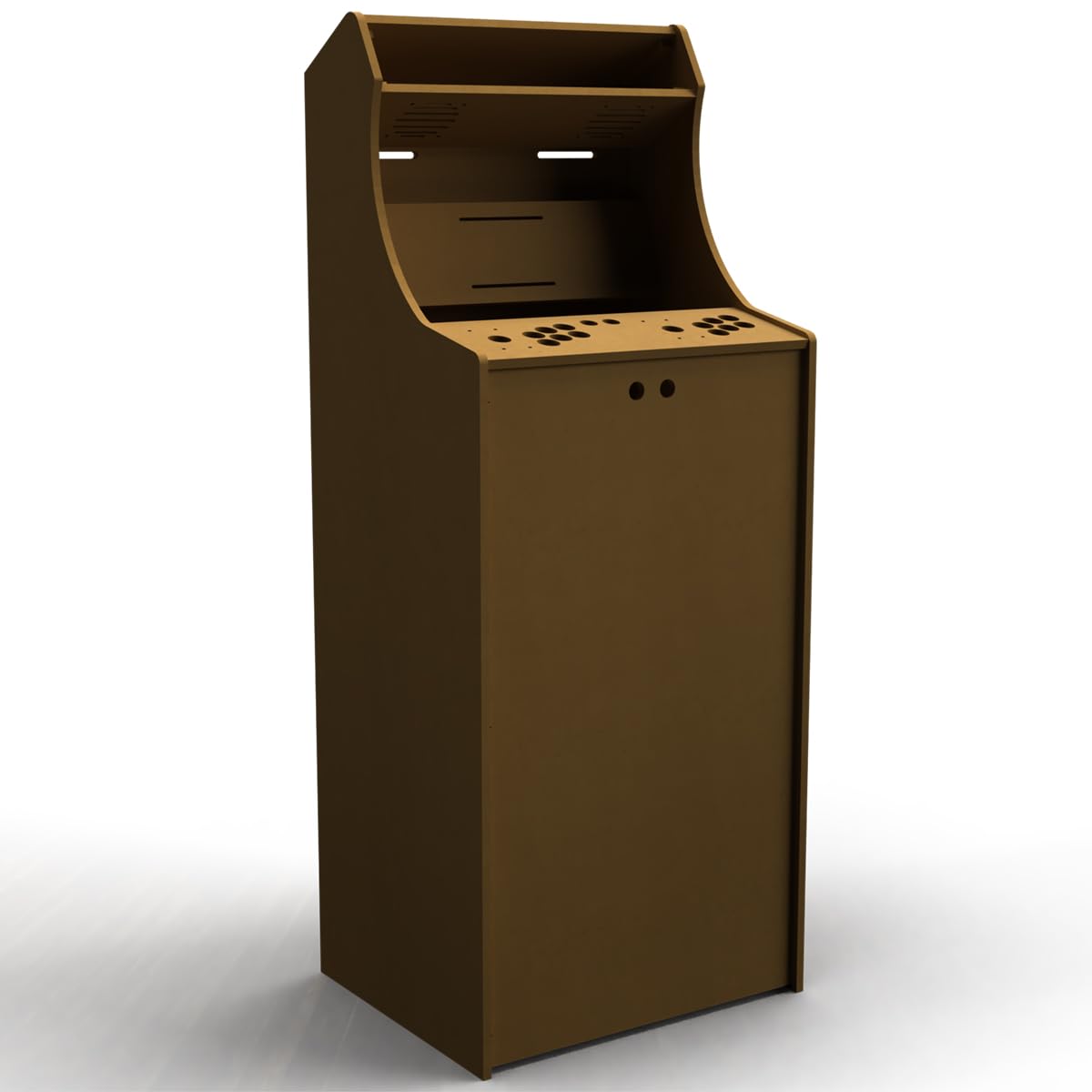 LVL23C 54" Tall 2 Player Cabaret Arcade Cabinet Kit (HAPP or SANWA) (BLANK (No button holes)) LEP1 Customs, LLC