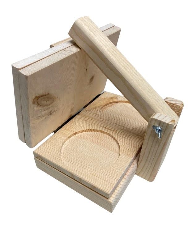 Mini 3-in-1 Wooden Tortilla Press with 2 Sopes Generic