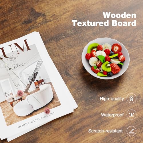 OLIXIS Wood Lift Top Coffee Table with Hidden Compartment and Large Storage Shelf, Lift Tabletop Dining Center Table for Home Living Room Office, Natural Wood OLIXIS