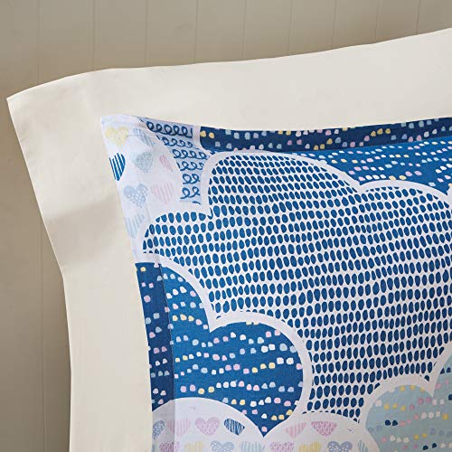 Intelligent Design Kids Comforter Vibrant Fun and Playful Unicorn Print Down Alternative All Season Children Bedding-Set, Girls Bedroom Décor, Twin/Twin XL, Cloud Blue with 2 dec pillows Intelligent Design