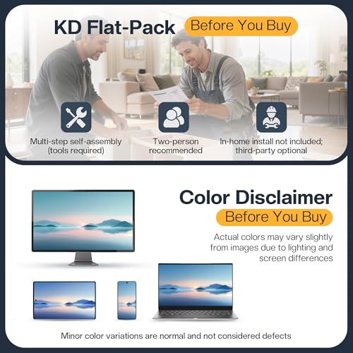 LUXOAK Twin Murphy Bed with Built-in Charging Station and Storage Drawer, Farmhouse Foldable Cabinet Bed for Guest Room, Apartment or Home Office, White LUXOAK