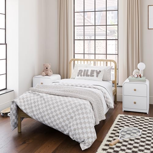 Storkcraft Next Porto Twin Bed (Natural) – GREENGUARD Gold Certified Fits Standard Twin Mattress, Sleek and Elegant Design, Easy to Assembly, Easy-to-Match Style STORKCRAFT