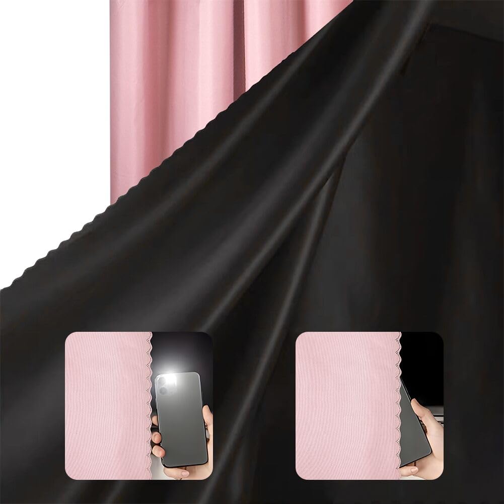 XGOPTS 2 Panels Dorm Bunk Bed Curtain Students Dormitory Bottom Bed Cloth Curtain Dustproof Single Bed Blackout Curtains Net Panels Loft Bedding Canopy Tent Spread Curtain Shading Drapes XGOPTS