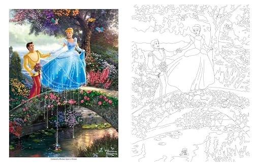 Disney Dreams Collection Thomas Kinkade Studios Coloring Book Andrews McMeel Publishing