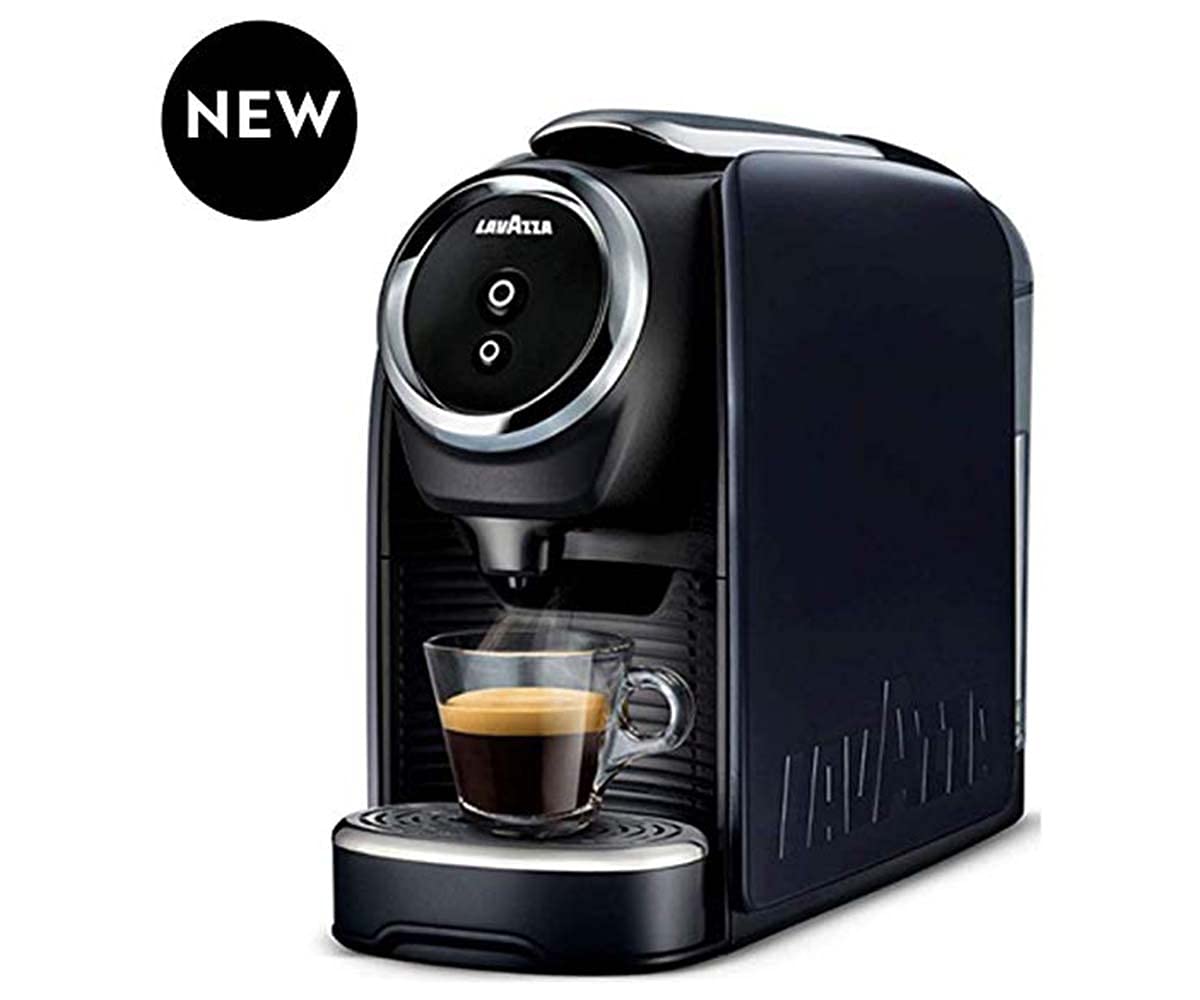 Lavazza BLUE Classy Mini Single Serve Espresso Coffee Machine LB 300, 5.3" x 13" x 10.2" 2 Coffee selections: simple touch controls, 1 programmable free dose and 1 pre-set Lavazza