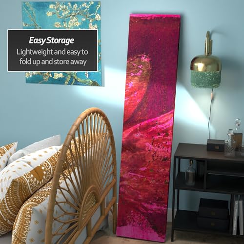 6 ft. Tall Double Sided Desire Canvas Room Divider Red Lantern