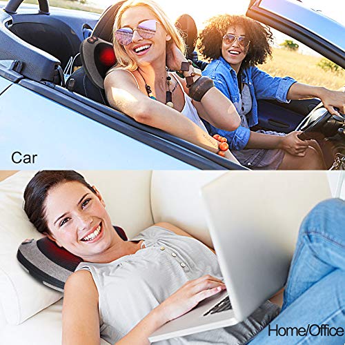 Papillon Shiatsu Back Massager with Heat, Deep Tissue Massage Pillow for Neck,Shoulder,Foot & Lower Back Pain Relief,Electric Kneading Massager for Home, Office, Car-Gifts for Mom, Dad, Men, Women Papillon