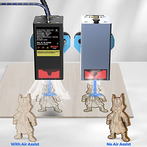 Twotrees TTS-20 Pro Laser Engraver, 20000mW Laser Engraver Machine and Cutter, Ideal for DIY Laser Engraving Projects. Processes Wood, Metal, Acrylic, and Glass 27.4-inch × 23.4-inch Laser Cutter Twotrees
