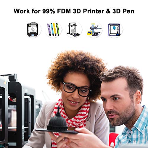 AMOLEN Walnut Wood Printing Filament 1.75mm PLA 3D Printer Filament 3D Printer Filament with Real Wood Fiber Wood Texture Filament,1KG AMOLEN