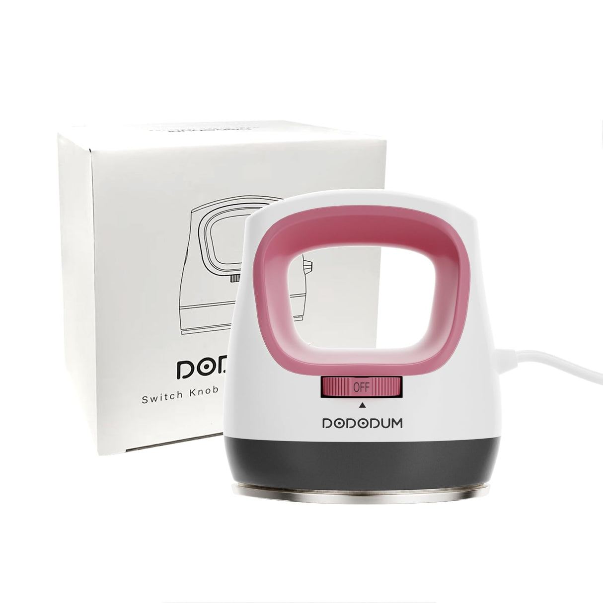 DODODUM Heat Press Small Heat Press Machine for T Shirts Shoes Hats Small HTV Iron-on Vinyl Projects Easy to Use Portable Iron Press for Heating Transfer Pink dododum