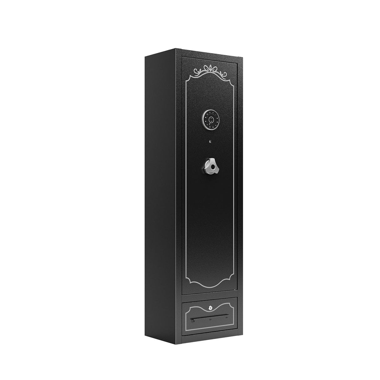 8 Gun Safe for Rifles Pistols Shotguns | Large Capacity Steel Security Cabinet | Digital Lock Quick Access | Removable Shelf & Racks | 48" Long Home Garage Storage Gareinwuds