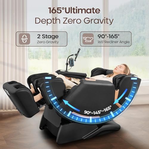 CASINTA 4D Massage Chairs Full Body - 53.5 Extend Sl Track Shiatsu Massage Chair - Zero Gravity Massage Chair,Core Heating & 22 Airbag, Smart Foot Rollers,Ai Voice, Yoga Mode CASINTA