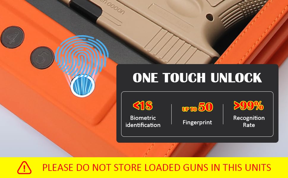 Portable Smart Biometric Gun Safe with Carry Handle, Carbon Steel, Fingerprint Scanner, App Control, Digital Keypad for Home and Car, 15.5×11.4×4.7 Inch-Wine Red aeltlalae