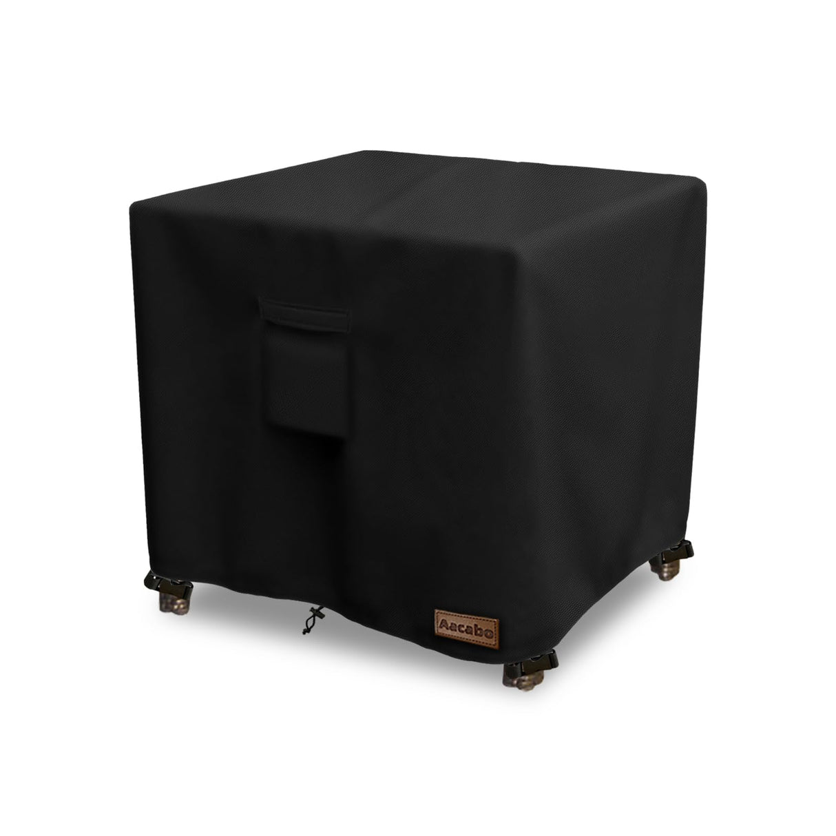 Aacabo Patio Wicker Side Table Cover,22W x 22D x 18H inch,Waterproof Square Patio Small Side Table Cover,Suitable for 3-Piece Outdoor Wicker Patio Bistro Set Side Table Aacabo