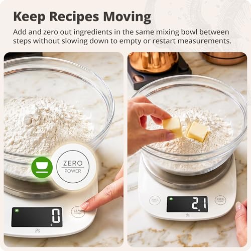Greater Goods Digital Kitchen Scale for Baking โ Food Scale with Gram & Ounce Measurements, Easy Tare & Stable Readings, Precision Scale for Sourdough Bread, Baking & Cooking, 11 lb Capacity