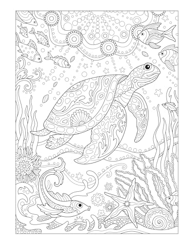 Creative Haven Fanciful Sea Life Coloring Book: Relaxing Illustrations for Adult Colorists (Adult Coloring Books: Sea Life) Dover Publications