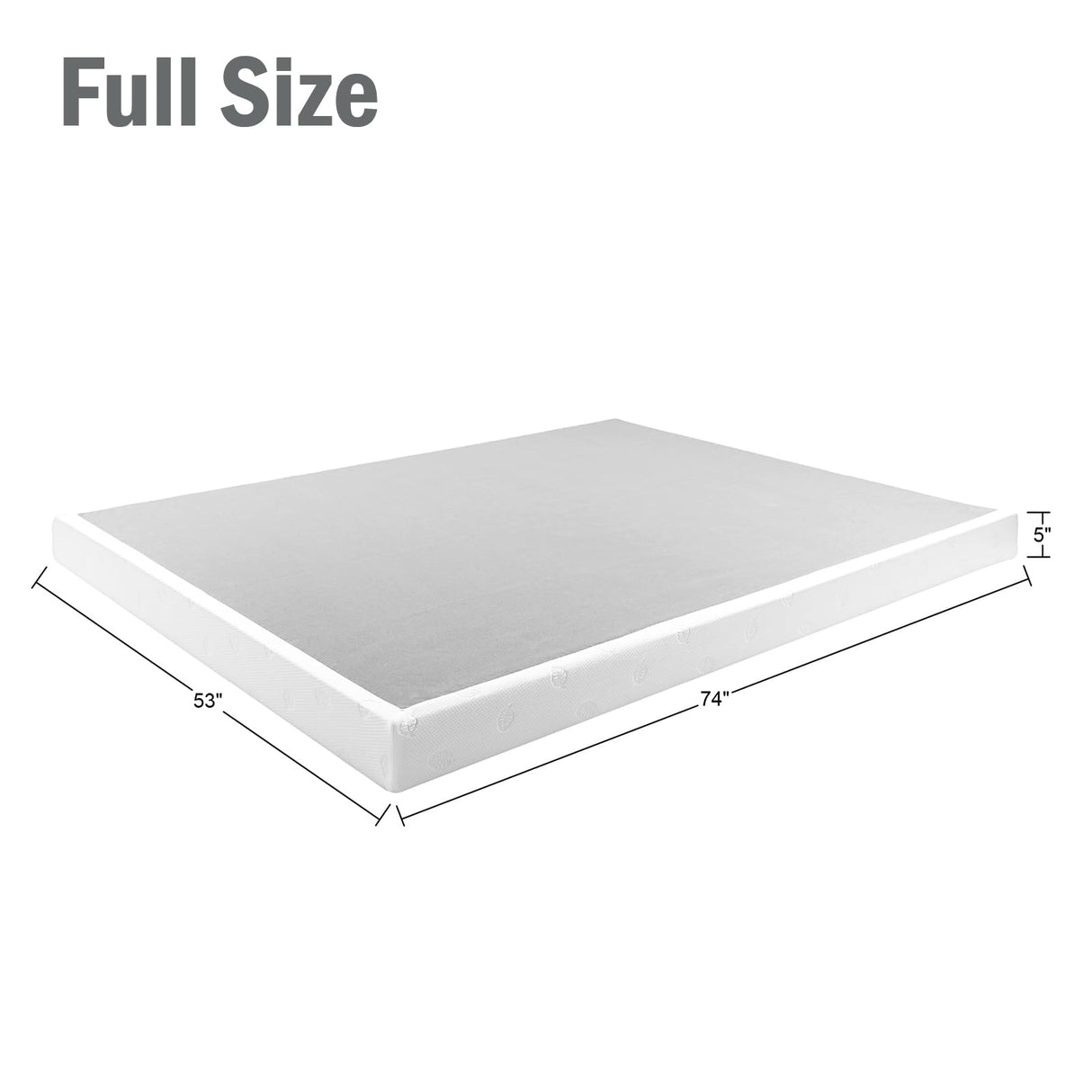 Panana Box Spring Low Profile Metal Heavy Duty Easy Assembly Sturdy Box Spring Mattress Foundation, Strong & Sturdy Support No Noise Easy to Clean (5 Inch, Full) Panana