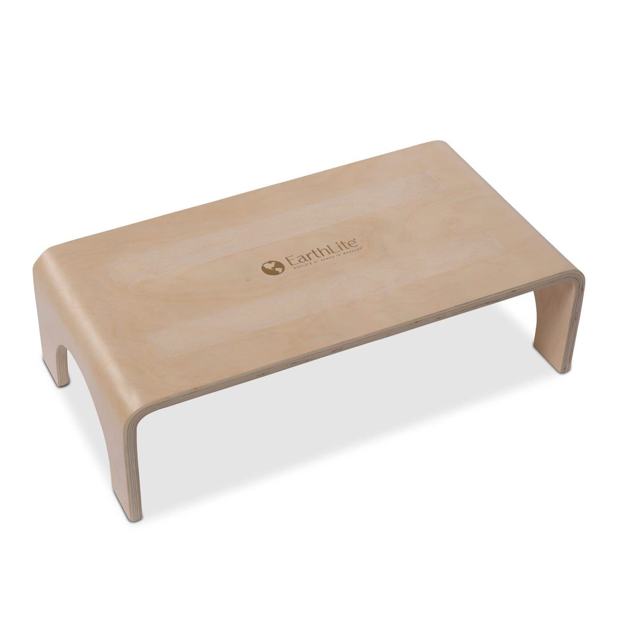 EARTHLITE Wooden Step Stool - 4'' High, Large Surface, Strong & Stable Bed Step, Foot Stool, Massage Step-Up Earthlite