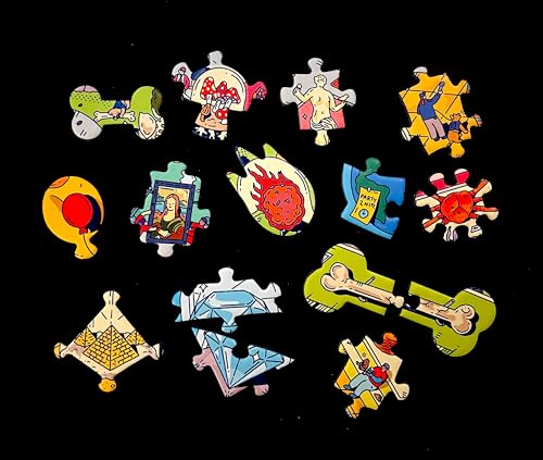 Magic Puzzles 3-Pack • Series Four • Big Rock City, The Awakened Artifacts, & The Peckish Pirates • 1000-Piece Jigsaw Puzzles from The Magic Puzzle Company Magic Puzzle Company