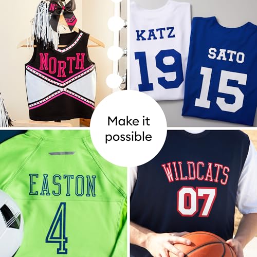Cricut® SportFlex Iron-On, Black (5 ft) - HTV Heat Transfer Vinyl for Sportswear Cricut