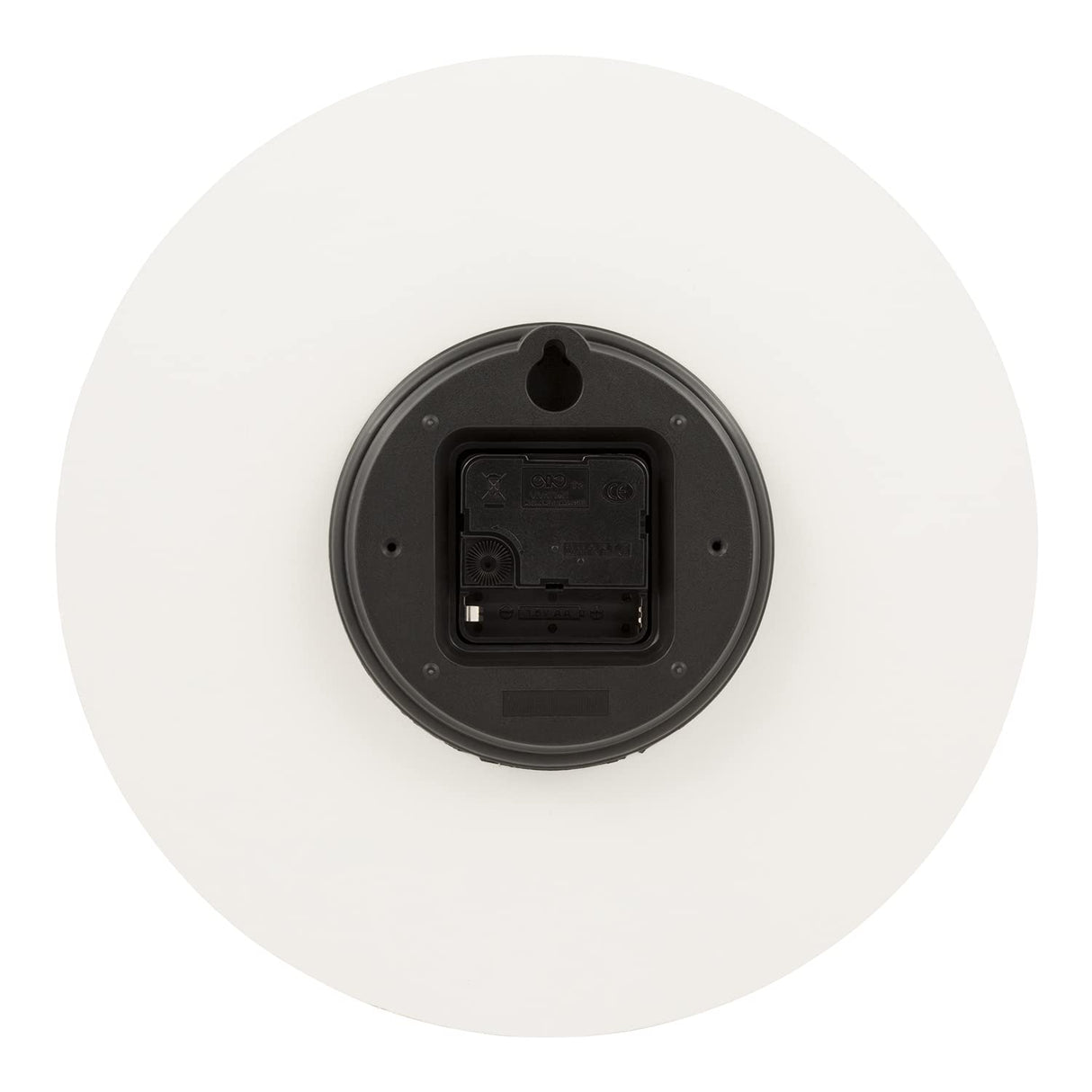 La Crosse 404-3630B 12" Sierra Wood Quartz Analog Wall Clock, White La Crosse