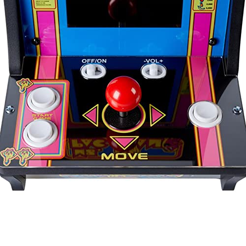 Arcade 1Up Arcade1Up 5-Game Micro Player Mini Arcade Machine: Ms. Pac-Man Video Game – Fully Playable Electronic Games - Color Display – Speaker – Volume Button ARCADE1UP