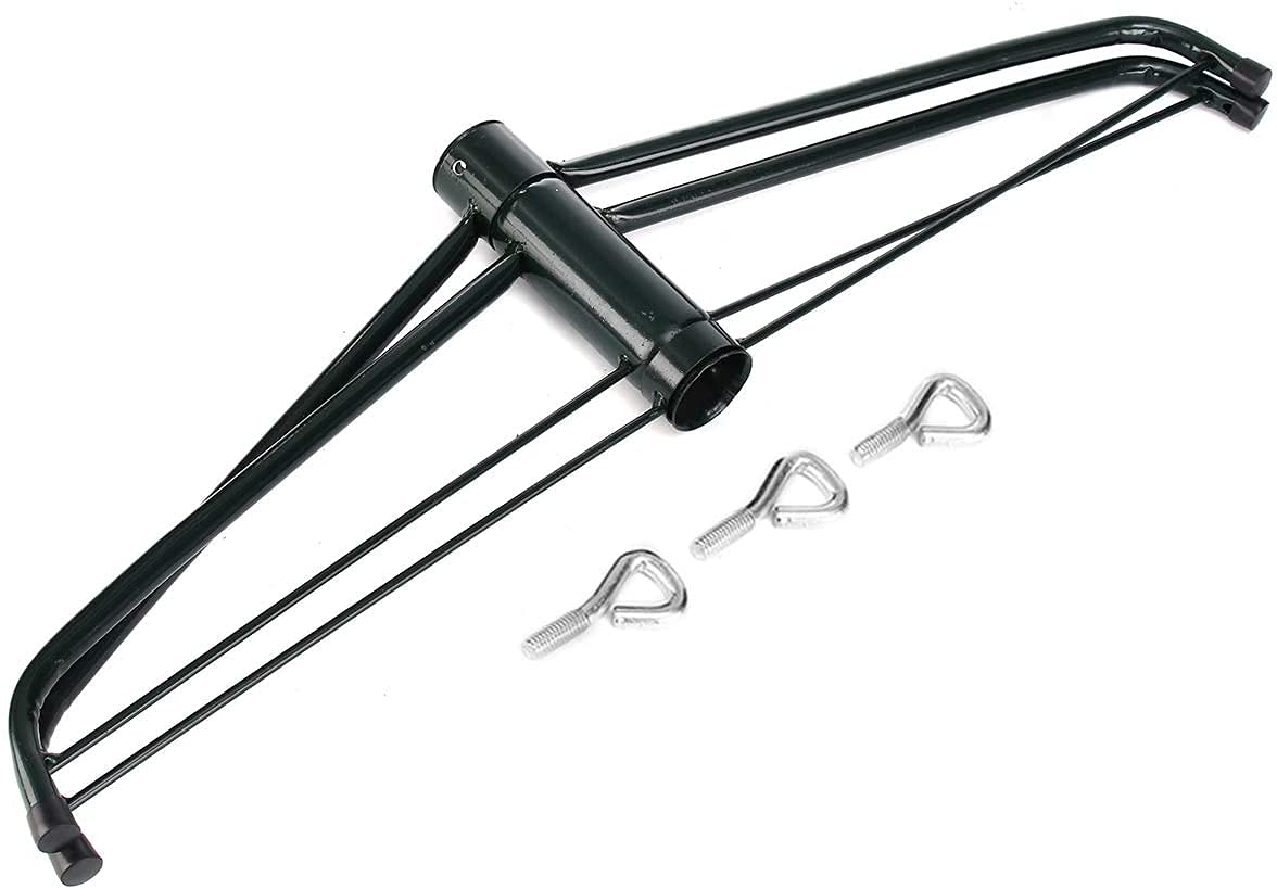 Replacement Christmas Tree Stand for Artificial Trees, Folding Christmas Tree Base for 4 Ft to 6 Ft Artificial Trees, Fits 0.5-1.25 Inch Tree Pole, Green Loxan