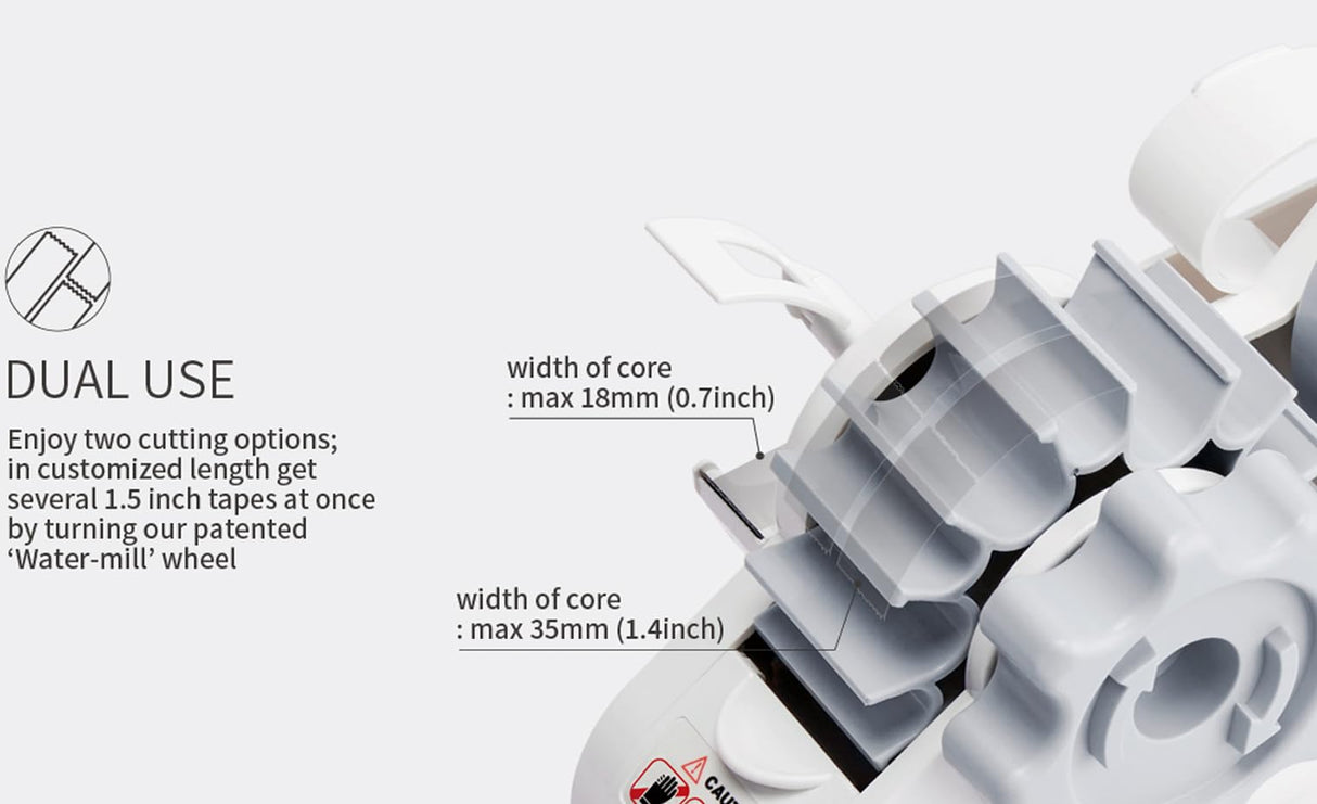 MoTEX Heat Tape Dispenser Sublimation – 1” & 3” Core Multiple Roll Pre-Cut Heat Tape Dispenser, Heat Resistant Sublimation for Heat Press & Mug Press Machine (Light Pink, Tapes not Included) Motex