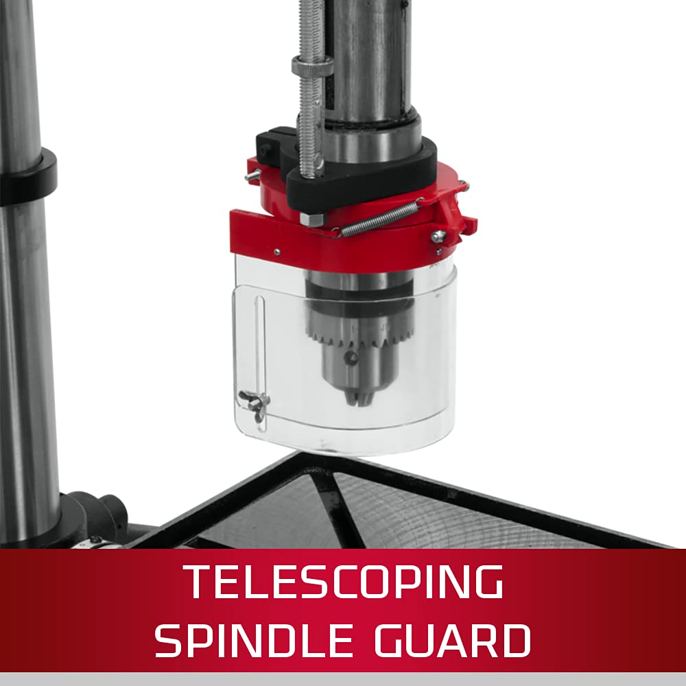 JET 20-Inch Step-Pulley Floor Drill Press, 1-1/2 HP, 1Ph 115/230V (JDP-20MF) Jet