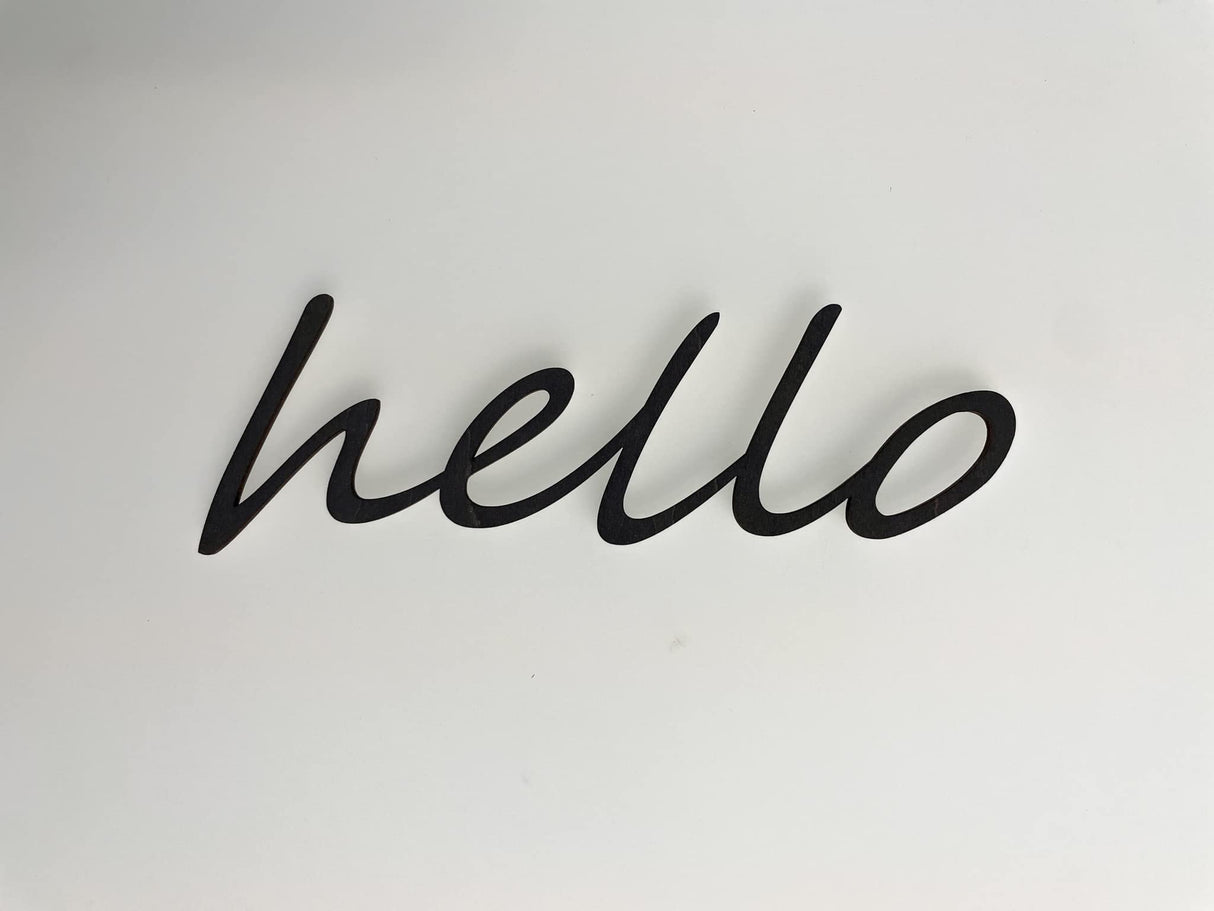 Custom Wood Word Sign - laser cut Generic