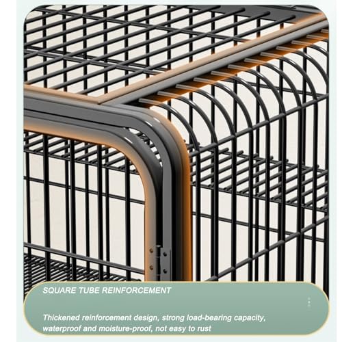 Catio Outdoor Cat Enclosure, Large Catio for Cats Indoor Outdoor Enclosure on Wheels, Cat Home Enclosure with Removing Tray, DIY Kennels Crate Large Exercise Place Ideal for 1-3 Cats(White,78*55*137cm HARELA