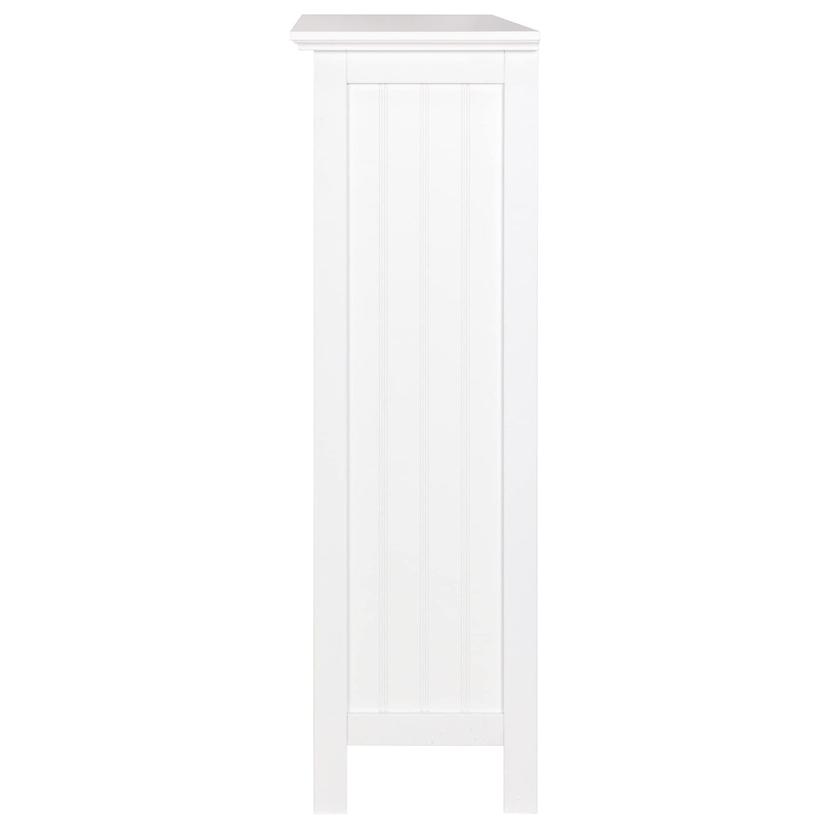 eHemco 3 Tier Bookcase with 2 Arched Supports, 40 Inches, White eHemco