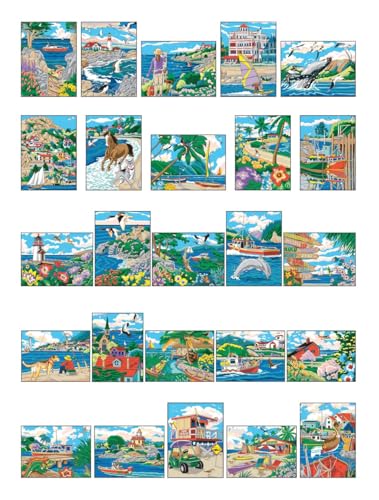 Creative Haven By the Sea Color by Number (Adult Coloring Books: Sea Life) Dover Publications