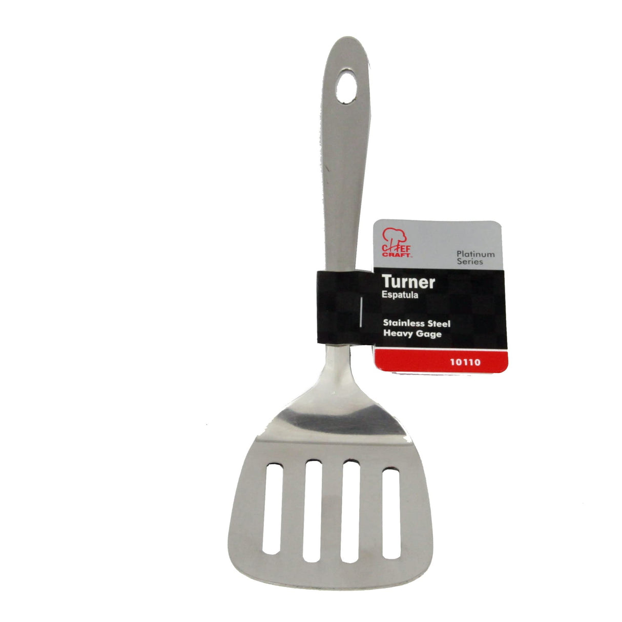 Chef Craft Select Turner/Spatula, 9.5 inch, Stainless Steel Chef Craft