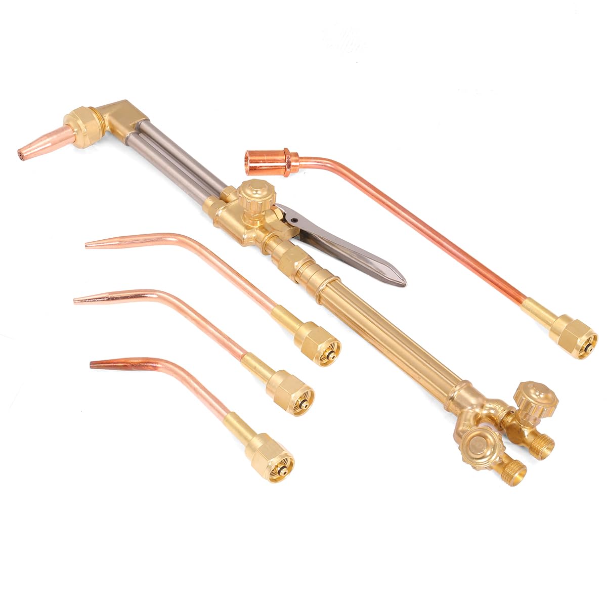 Stark USA Portable Oxygen Acetylene Welder Include Nozzles Cutting Torch, Gauge, Regulators Set With 15'ft Hose, Carrying Case Stark USA