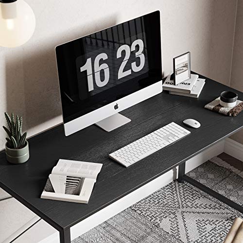 Cubiker Computer Desk, 40 inch Small Home Office Desk for Small Spaces, Modern Simple Style for Home, Office, Dark Black Cubiker