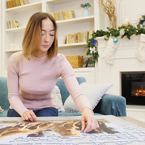 1000 Piece Jigsaw Puzzle Boards Portable, Puzzle Mat with Cover, Lightweight Puzzle Tray Storage System, Felt Puzzle Table Top by Coobe (Gray) Coobe