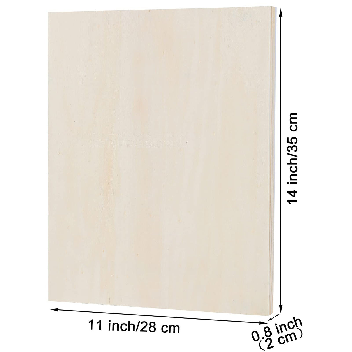 ADXCO 8 Pack Wood Panels 11 x 14 inch Wooden Canvas Board Unfinished Wooden Panel Boards for Painting, Arts, Pouring Use with Oils, Acrylics ADXCO