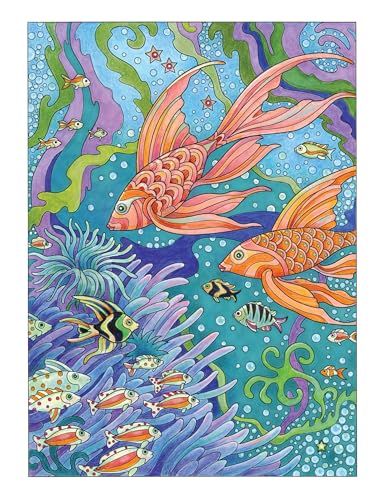 Creative Haven Fanciful Sea Life Coloring Book: Relaxing Illustrations for Adult Colorists (Adult Coloring Books: Sea Life) Dover Publications
